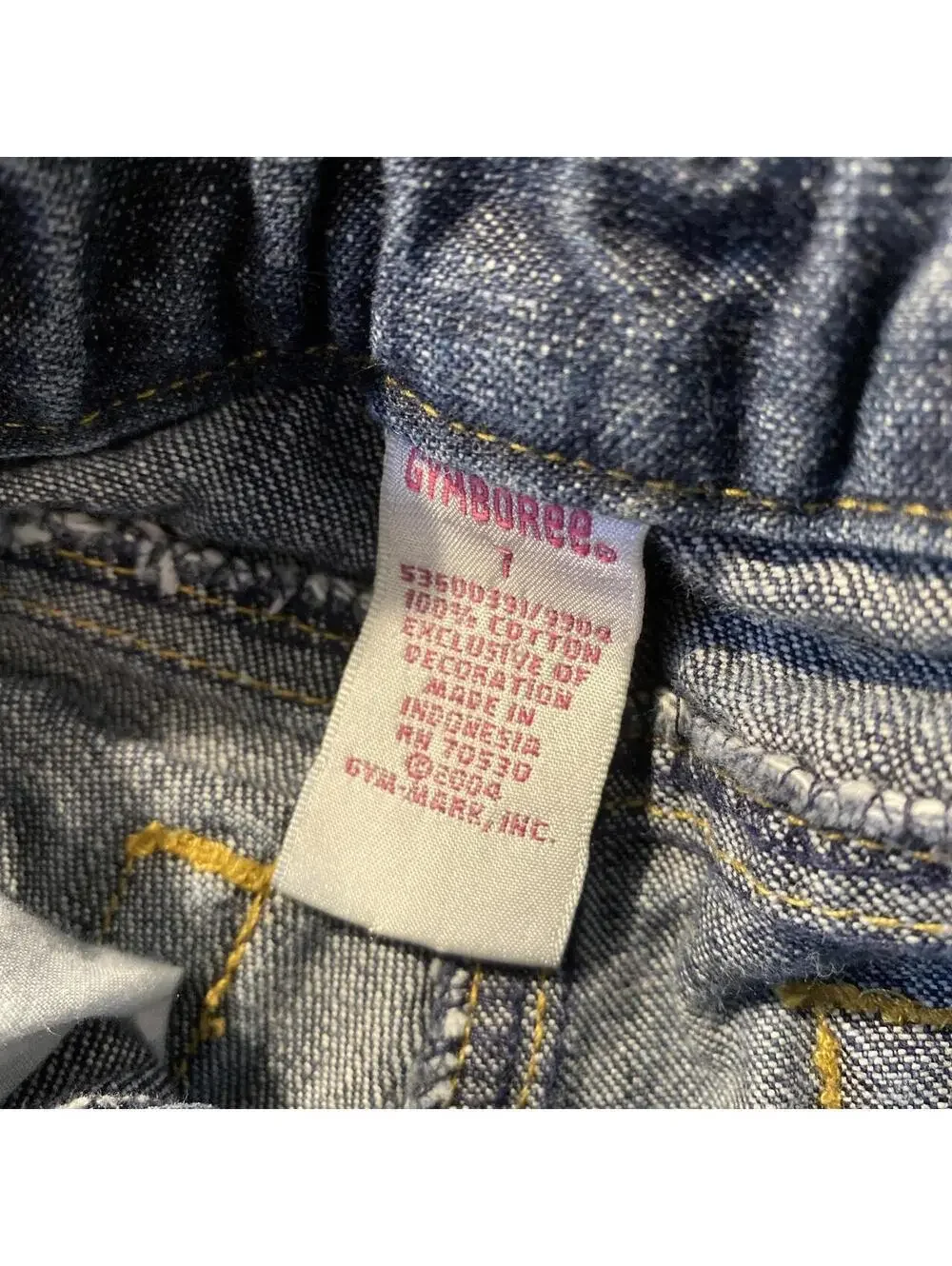 Vintage Y2K 2004 Gymboree Blue embroidered jeans with a winter design